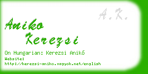 aniko kerezsi business card